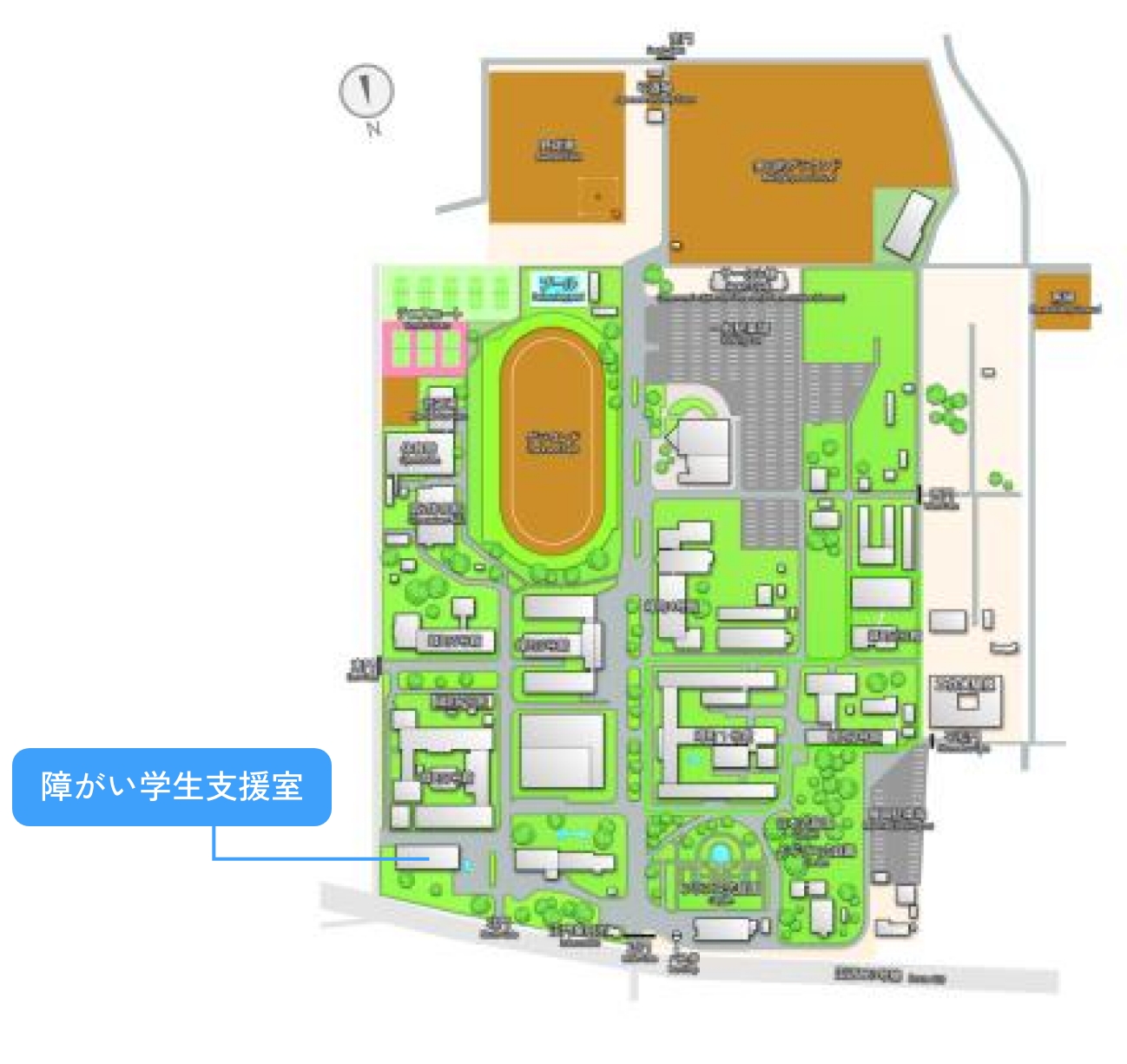 障がい学生支援室MAP